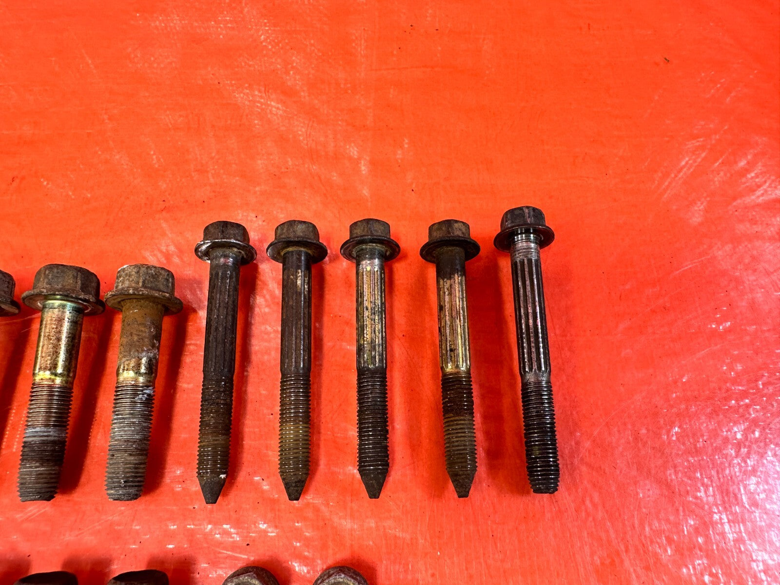 92 00 HONDA CIVIC TRAILING ARM REAR DISC COMPENSATOR ARM BOLTS HARDWARE OEM #2944