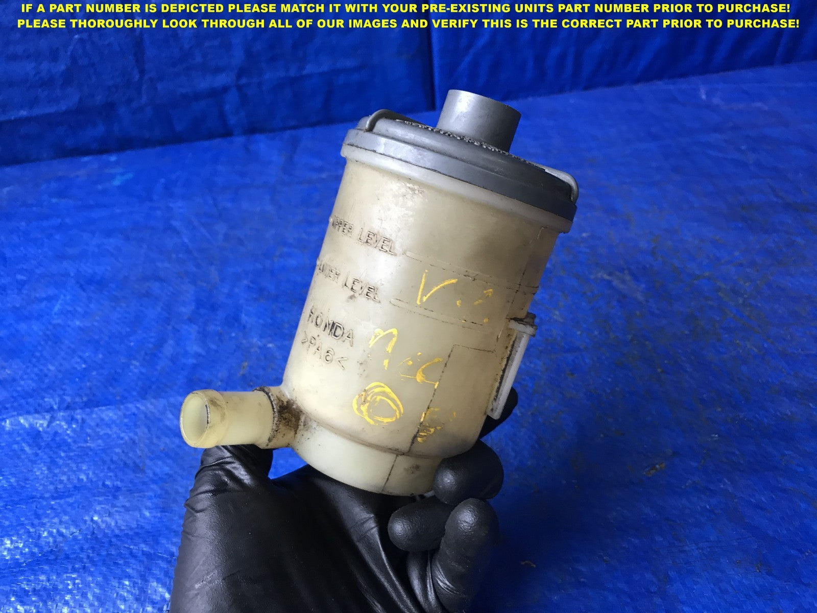 OEM 1998 1999 2000 2001 2002 HONDA ACCORD V6 POWER STEERING RESERVOIR TANK 1