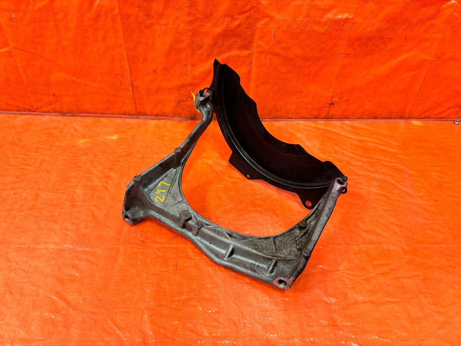 96 00 HONDA CIVIC   AUTOMATIC ENGINE STIFFENER TRANSMISSION ALUMINUM BRACKET 2972