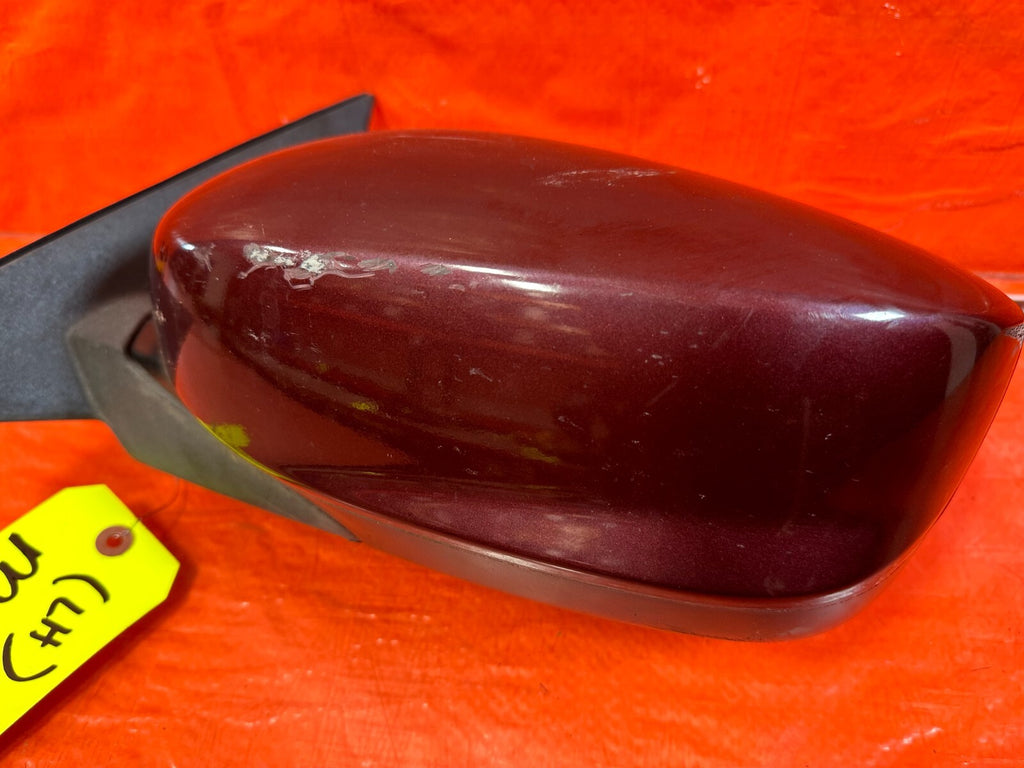 08 12 HONDA ACCORD SEDAN DRIVER LEFT EXTERIOR SIDE VIEW MIRROR RUBY RED OEM #2514