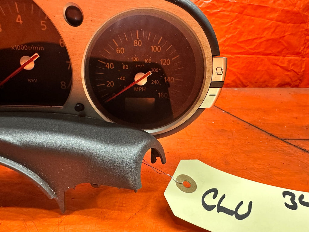 03-05 NISSAN 350Z 3.5L 6 SPEED MANUAL INSTRUMENT GAUGE CLUSTER SPEEDO OEM #3467