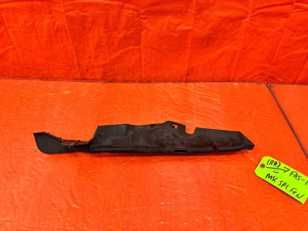 06 11 HONDA CIVIC SI   UNDER HOOD FENDER TRIM   PASSENGER RIGHT SIDE   OEM FA5 10