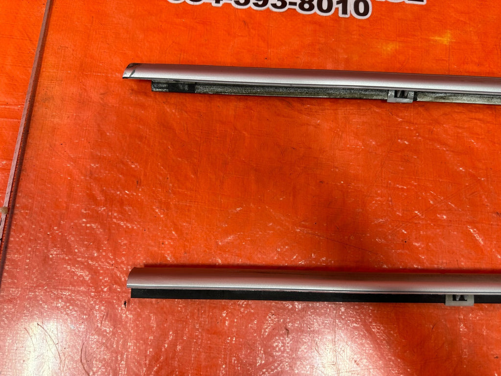 92 93 HONDA CIVIC COUPE HATCH EXTERIOR DOOR WINDOW GLASS TRIM SET LEFT RIGHT OEM6
