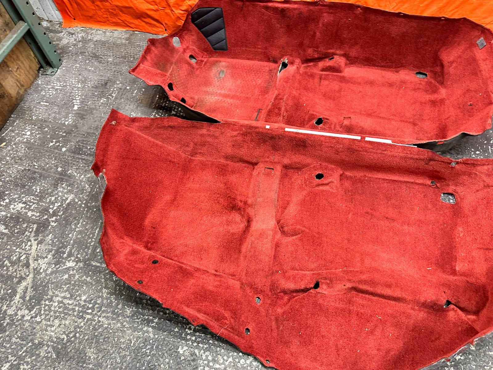 00-09 HONDA S2000 CONV 2.0L 2.2L F20C RED FLOOR CARPET MATS LEFT RIGHT OEM #S2K16