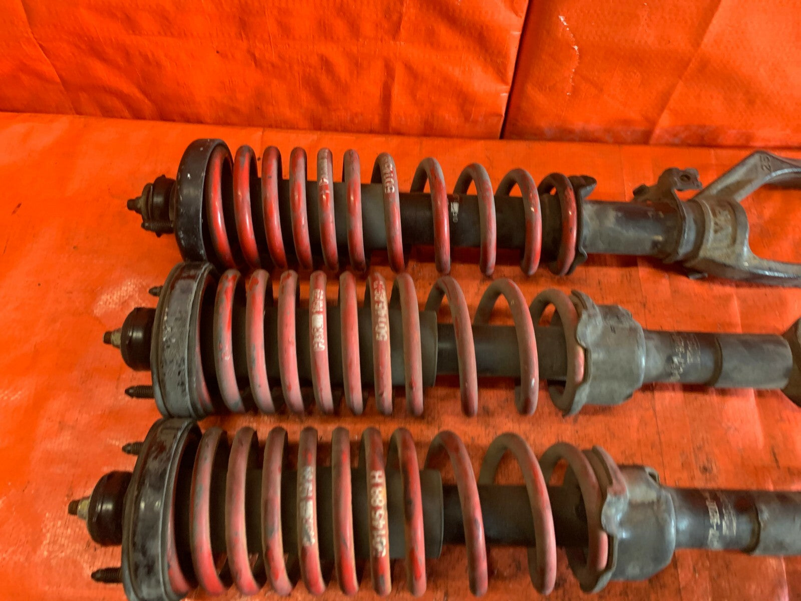 OEM 1994   1997 ACURA INTEGRA DB8 SEDAN   FACTORY SHOCKS W/ H&R LOWERING SPRINGS3