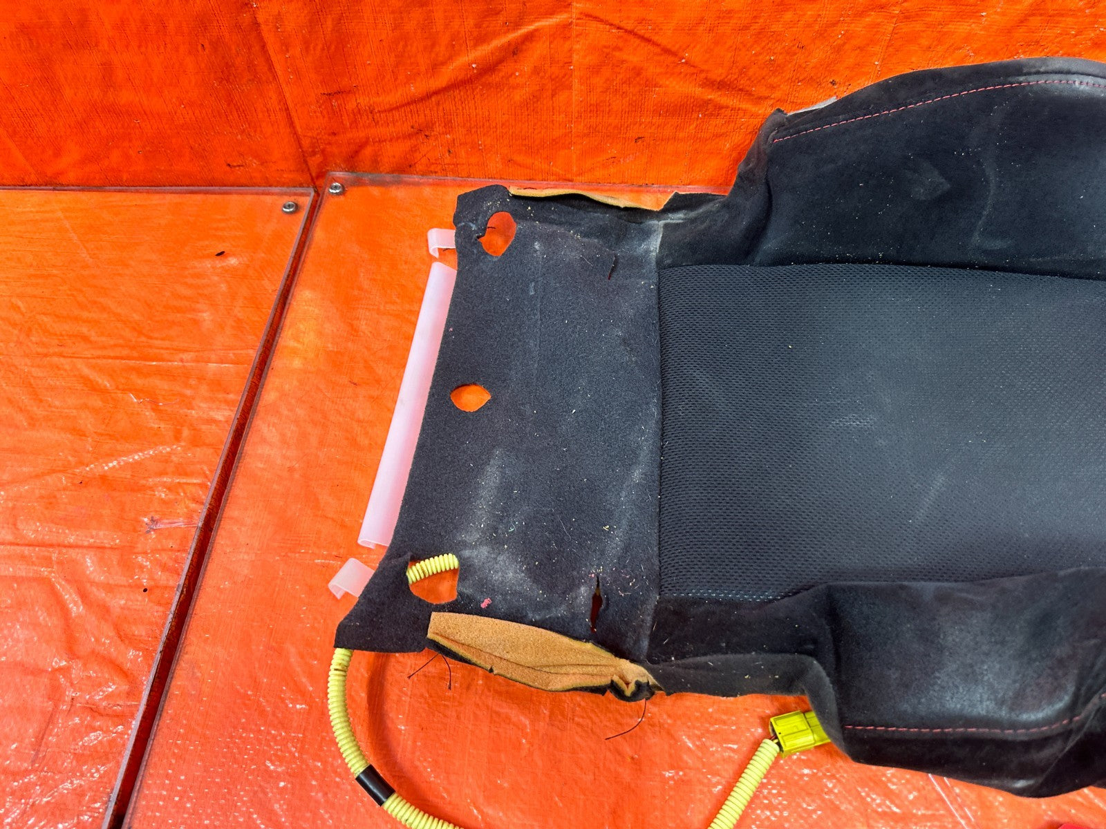 06 11 HONDA CIVIC SI DRIVER LEFT FRONT UPPER SEAT SKIN CLOTH FABRIC COVER OEM 073