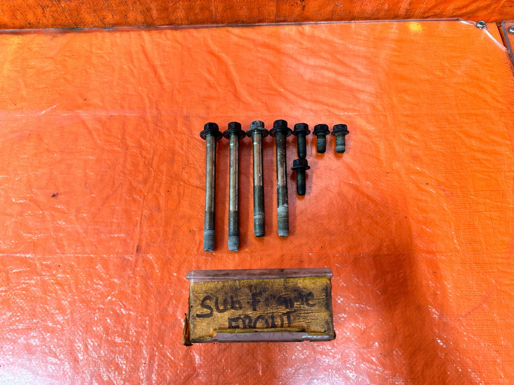 04 08 ACURA TSX   FRONT CROSSMEMBER SUBFRAME SUB FRAME BOLTS HARDWARE   OEM #3120