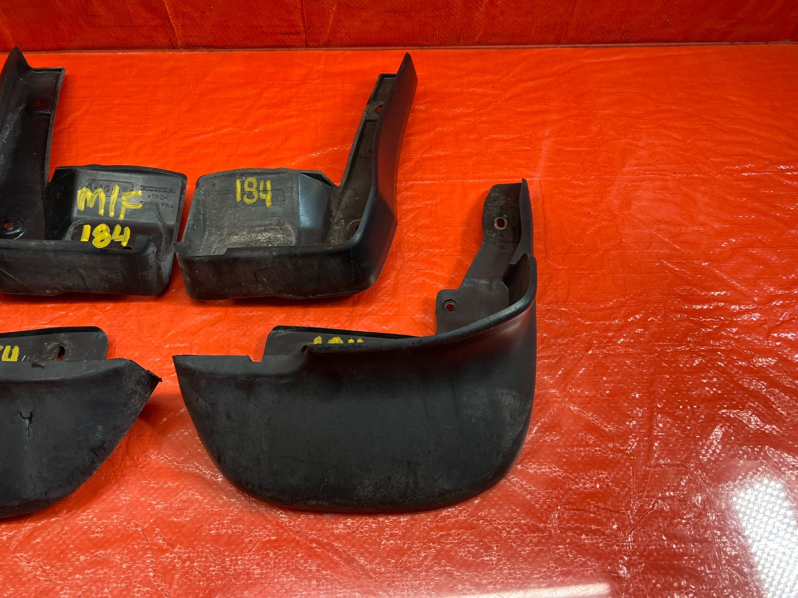 18 21 HONDA ACCORD   MUD FLAP / SPLASH GUARD SET LEFT & RIGHT FRONT REAR OEM 1846
