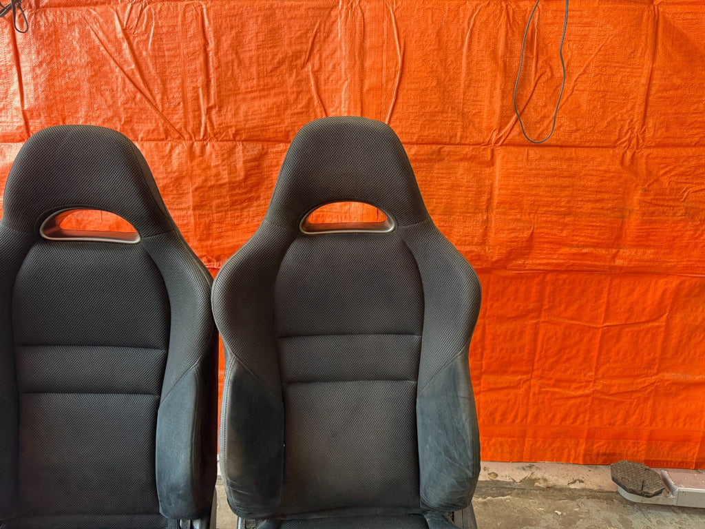 02 06 ACURA RSX   BLACK SUEDE FRONT CLOTH SEATS   LEFT AND RIGHT OEM FACOTRY OE4