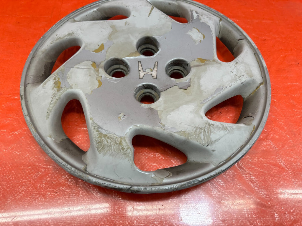 92 93 HONDA CIVIC SI & EX 7 SPOKE PLASTIC FACTORY HUB CAP WHEEL COVER OEM 199 24