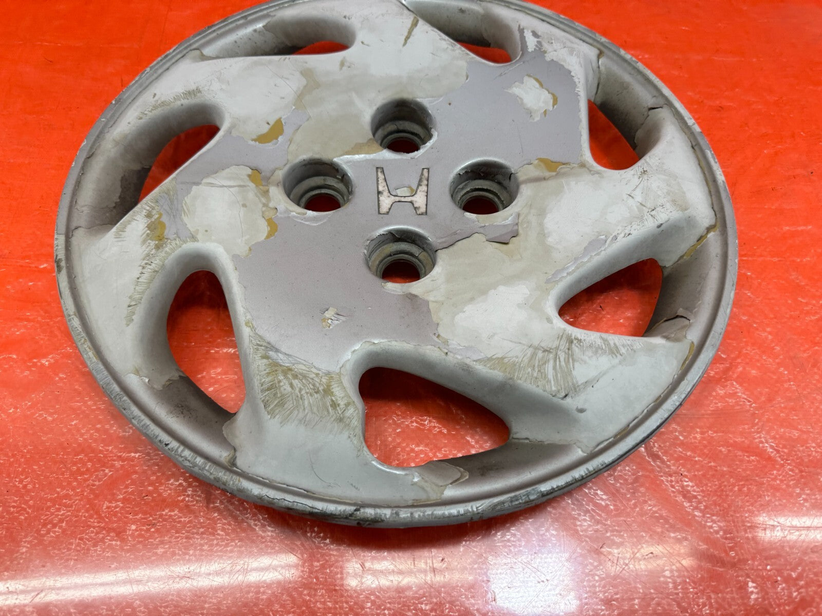 92 93 HONDA CIVIC SI & EX 7 SPOKE PLASTIC FACTORY HUB CAP WHEEL COVER OEM 199 24