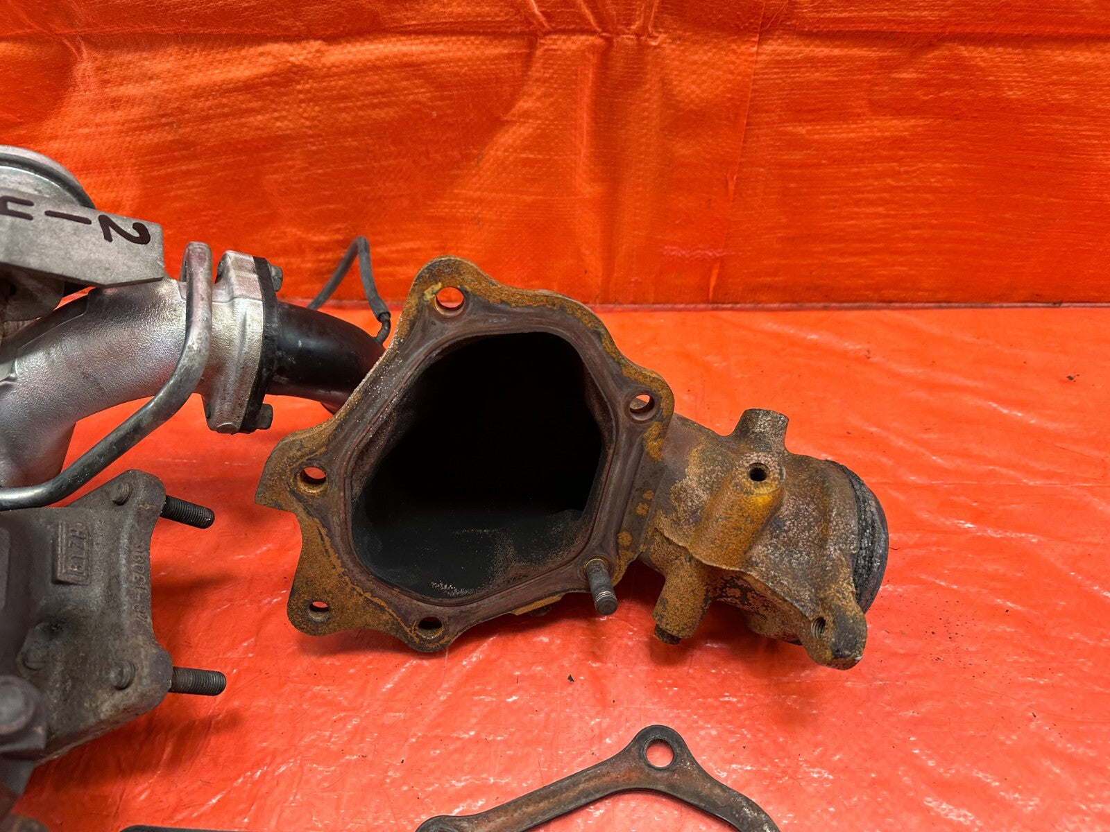 08 15 LANCER EVOLUTION X EVO 10   4B11T FACTORY TURBO CHARGER SET UP   OEM #21416