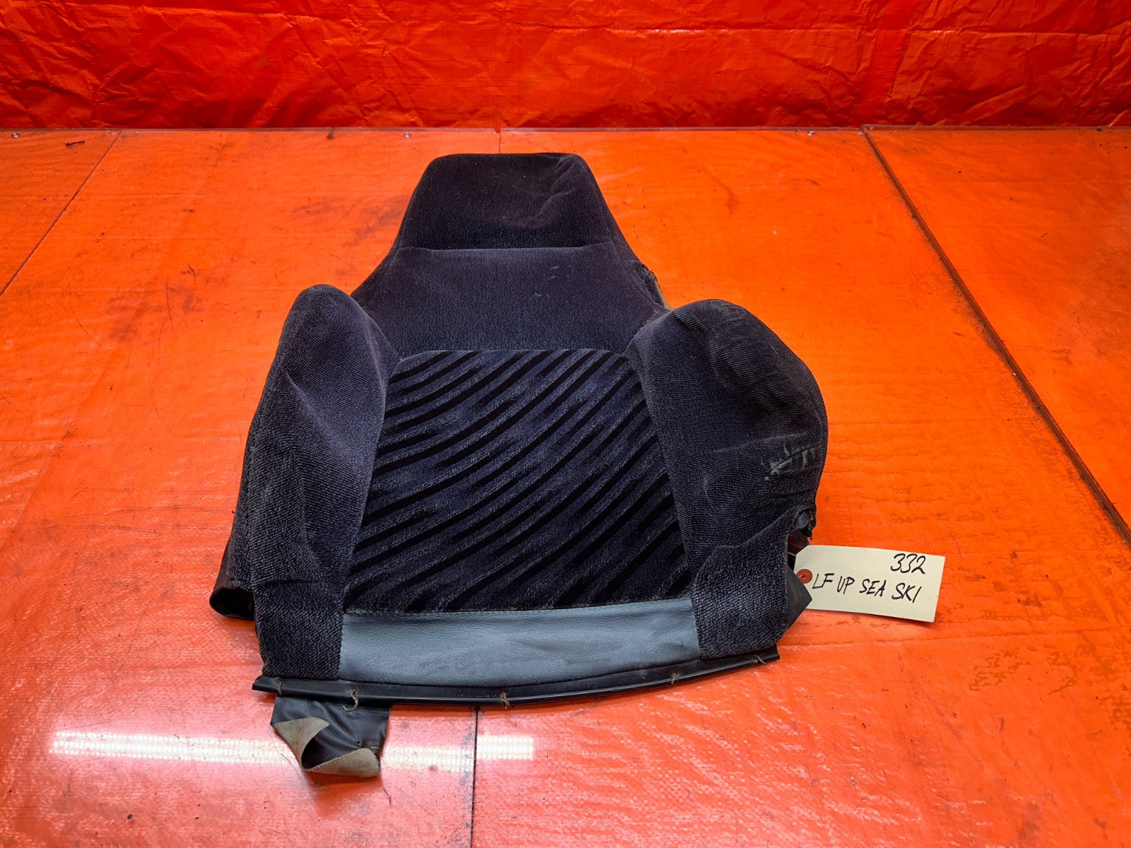 92 96 HONDA PRELUDE LEFT FRONT UPPER SEAT CLOTH SKIN OEM #3320