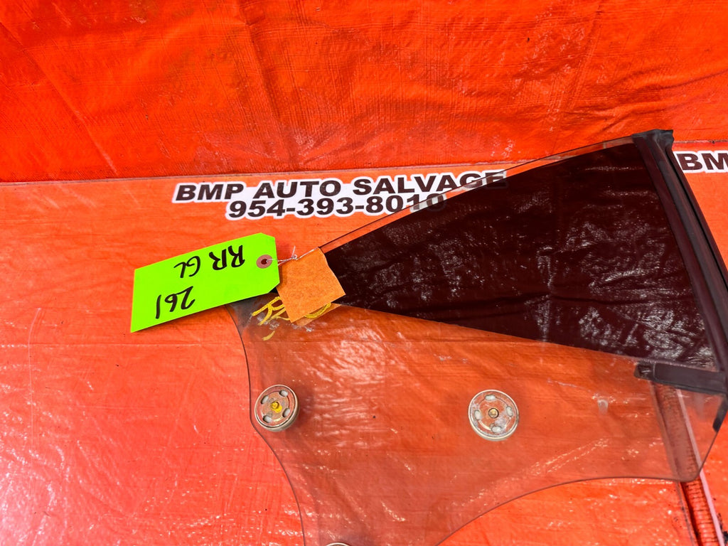 02 10 LEXUS SC430   PASSENGER RIGHT REAR   DOOR GLASS WINDOW   OEM FACTORY #2616