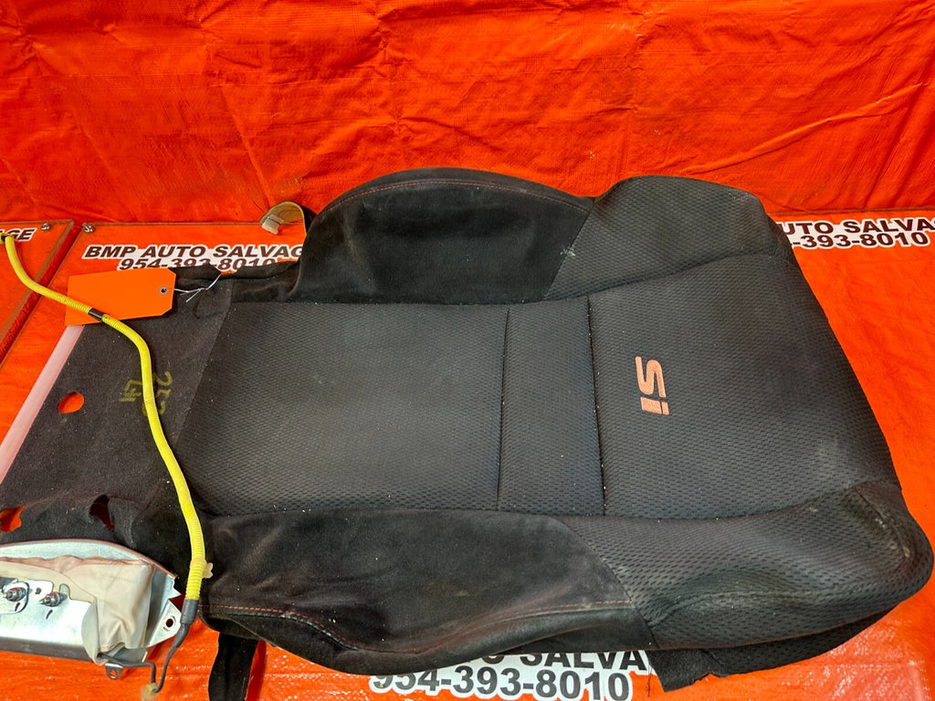 06 11 HONDA CIVIC SI DRIVER LEFT FRONT UPPER SEAT SKIN CLOTH FABRIC COVER OEM 538