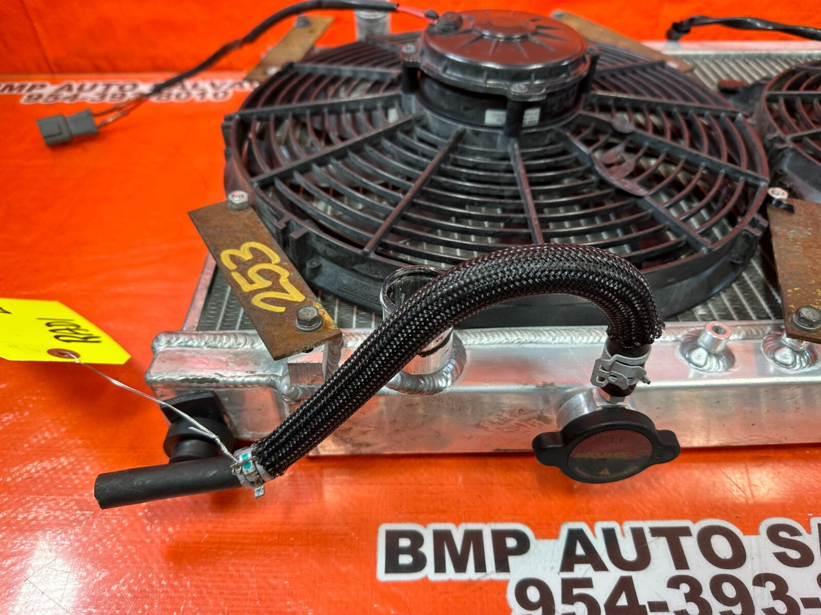 94 01 ACURA INTEGRA   SKUNK2 ALPHA RADIATOR W/ 2 SPAL SLIM FANS   #25314