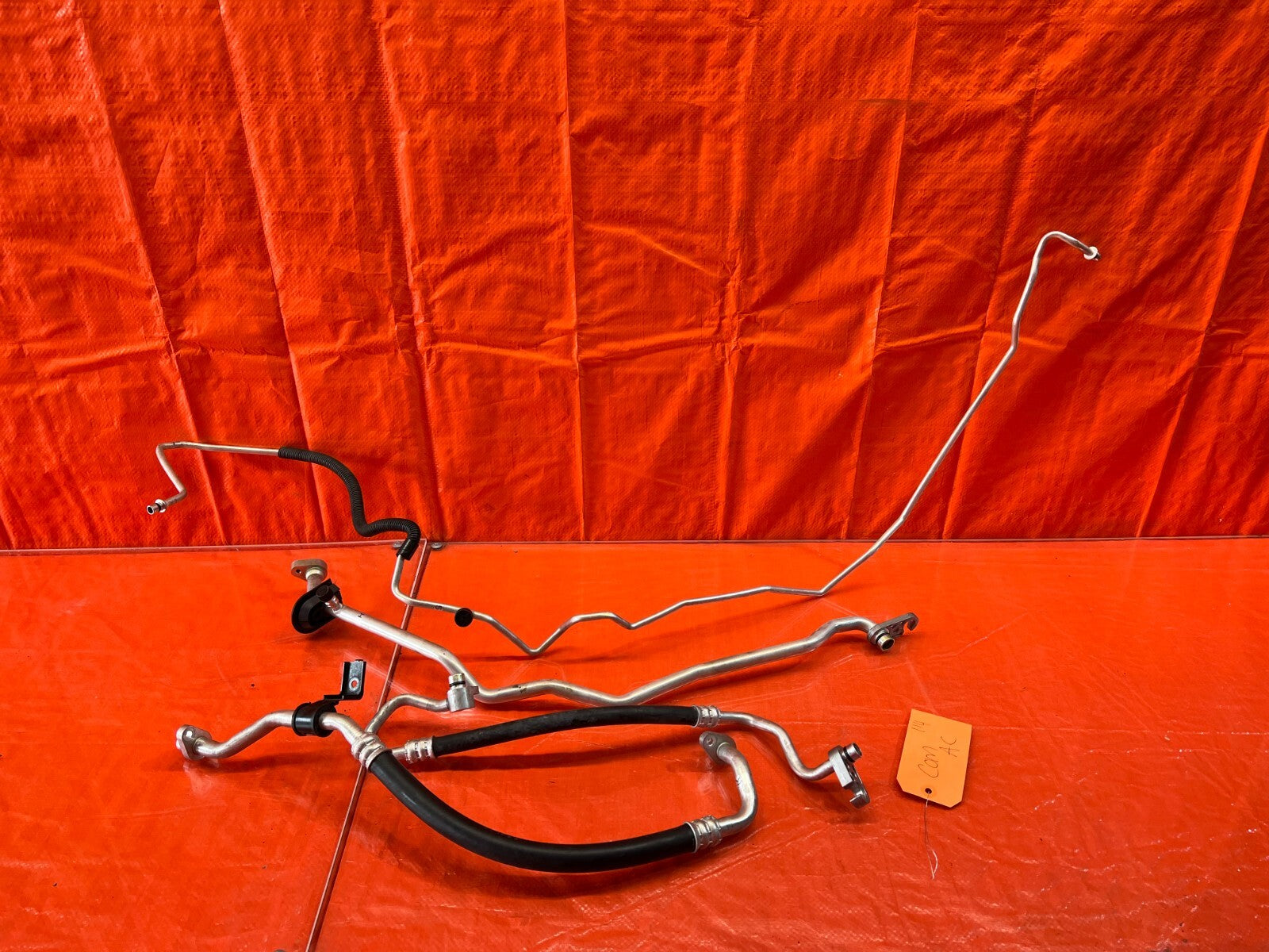 2016 INFINITI Q50 RED SPORT 400   COMPLETE AC LINE SET LINES HOSES PIPES OEM0
