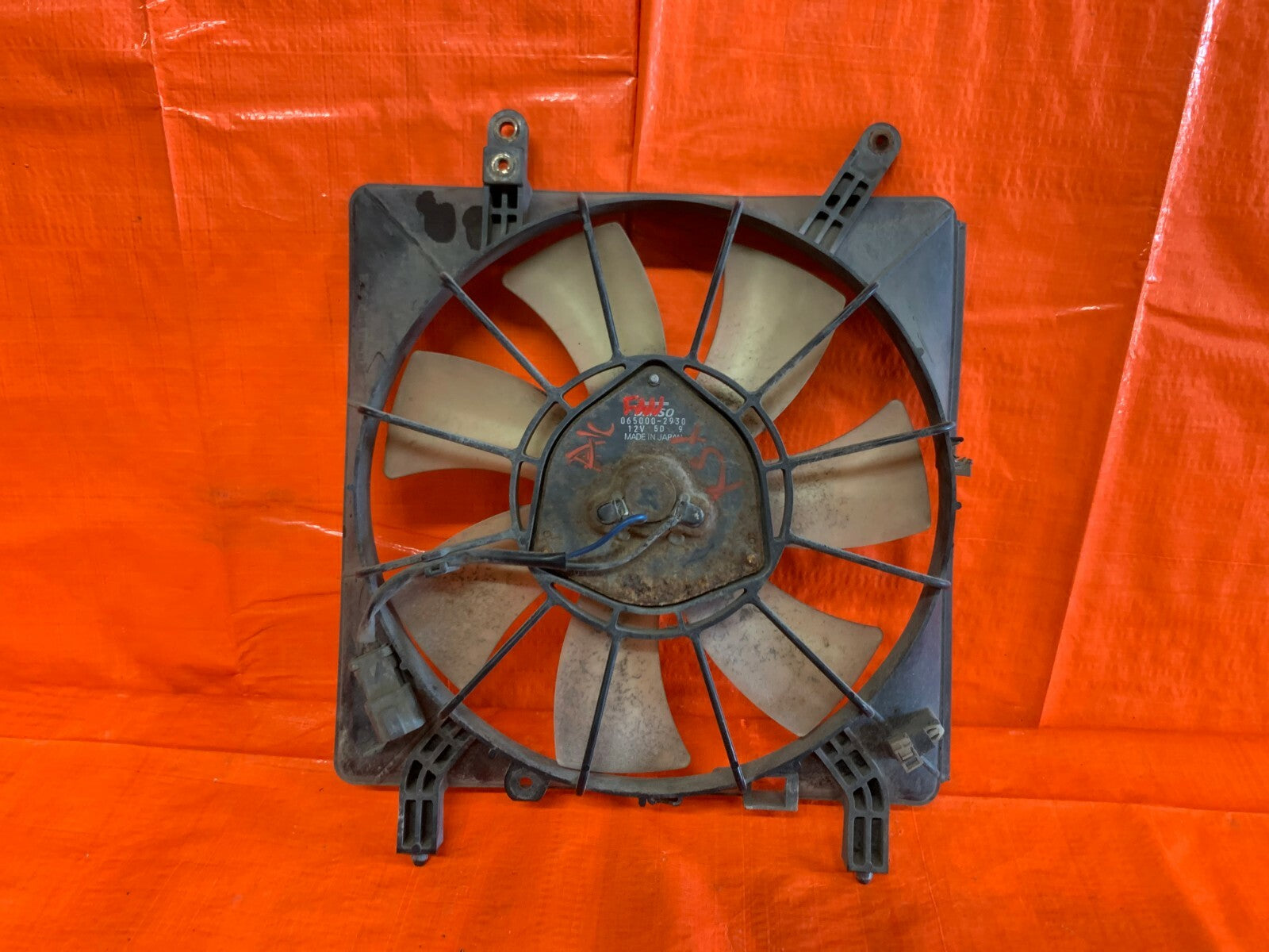 02   04 ACURA RSX BASE & TYPE S   CONDENSER COOLING FAN   7 BLADE MODEL ,0