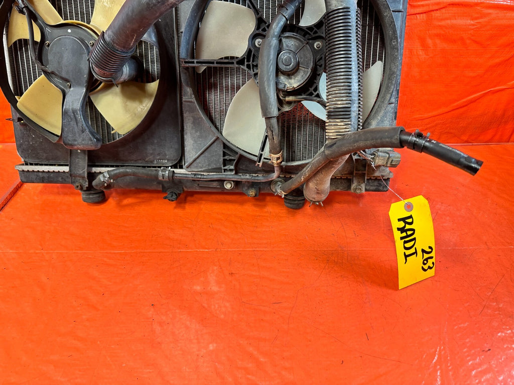 97 98 HONDA PRELUDE BASE   100% COMPLETE RADIATOR SET W/ FANS / HOSES / OEM 2635