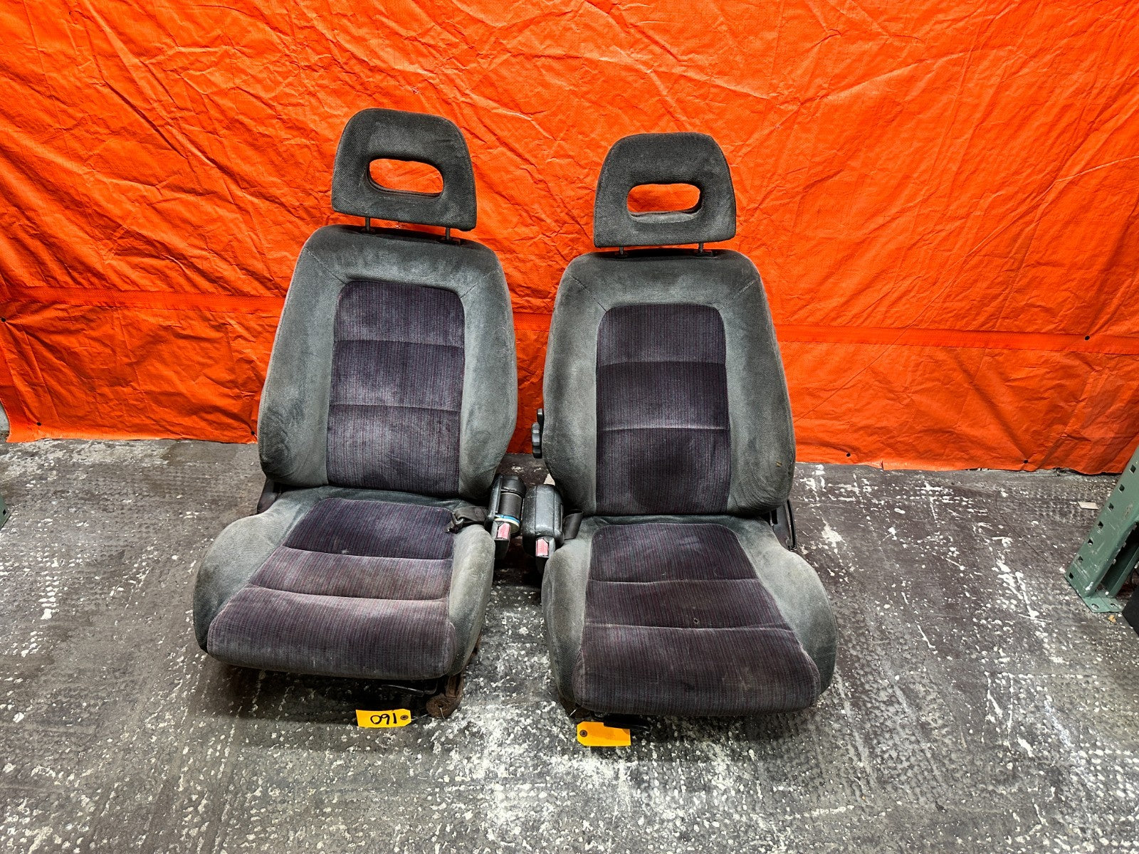 90-93 ACURA INTEGRA DA B17A1 GSR FRONT SEATS PAIR LEFT DRIVER RIGHT PASS OEM 1600