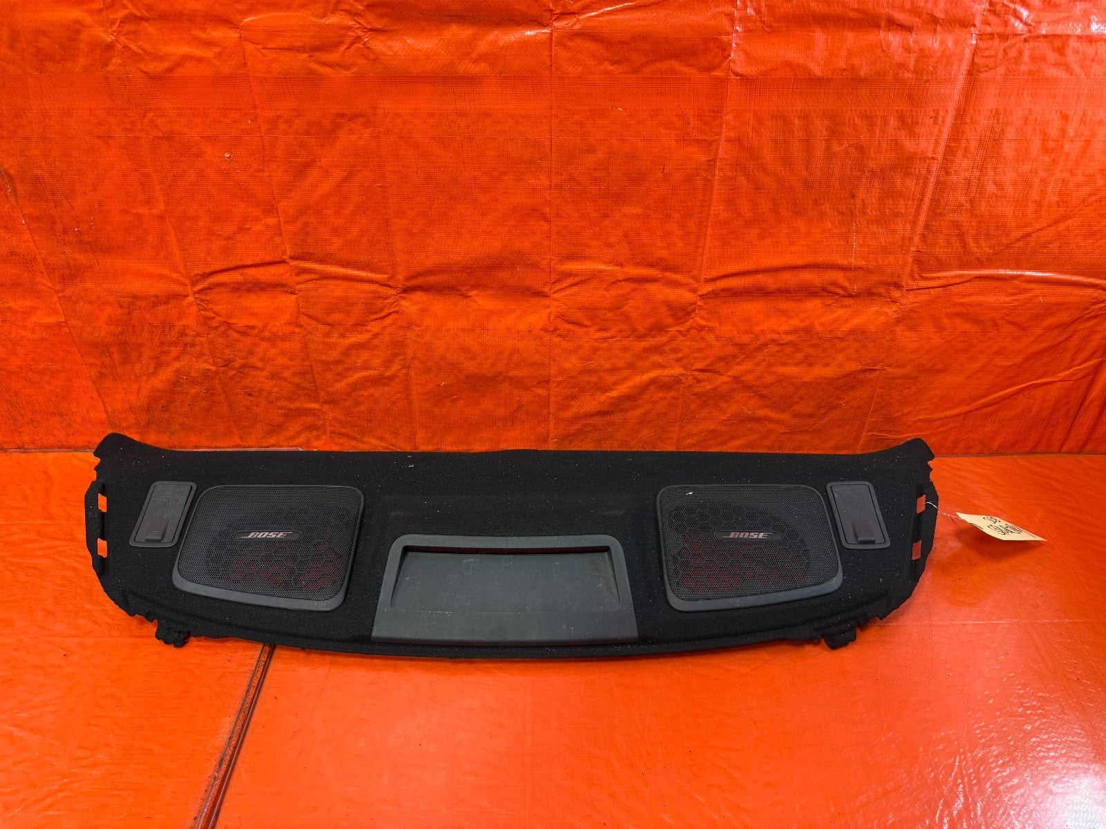 08 15 INFINITI G37 Q60 2D COUPE   REAR UPPER TRUNK TRIM / SPEAKER COVER TRAY 3280