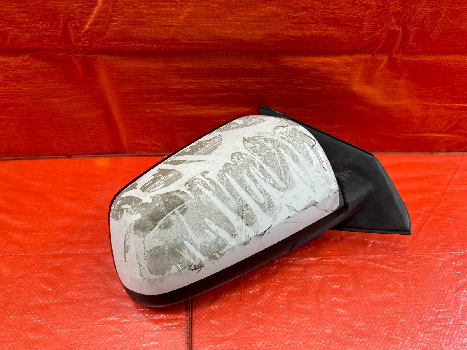 08 15 LANCER EVOLUTION X EVO 10   PASSENGER RIGHT SIDE VIEW MIRROR WHITE OEM 2170
