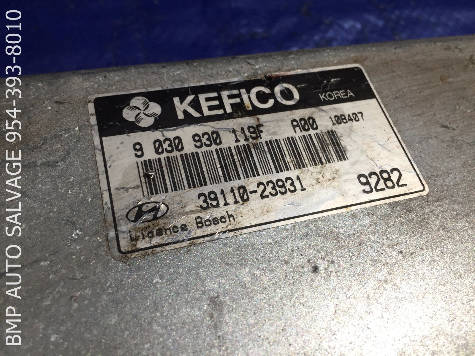 OEM 1999 HYUNDAI TIBURON ECU 39110 23931 ENGINE COMPUTER BRAIN ECM #1112 #F5E21