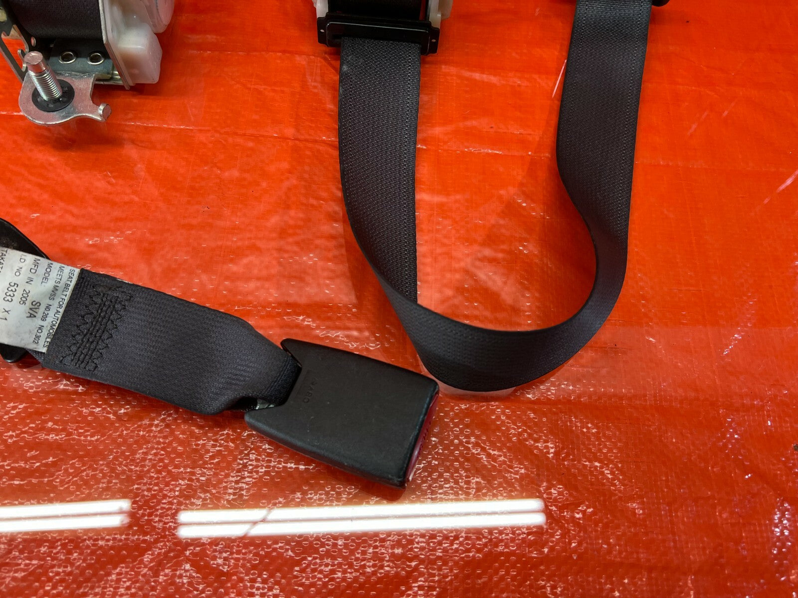 06 11 HONDA CIVIC SI COUPE   REAR SEAT BELT SET   SEAT BELTS LEFT RIGHT OEM #925