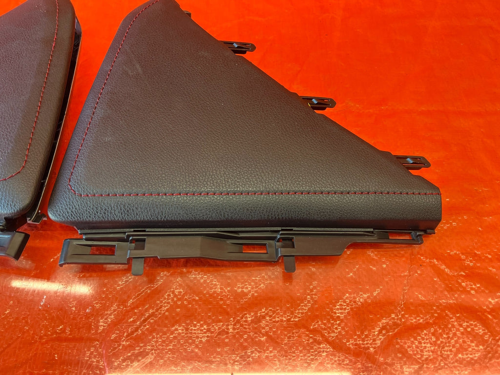 13 16 SCION FRS & 17 20 86   BLACK W/ RED STITCHING   KNEE TRIM   LEFT & RIGHT5