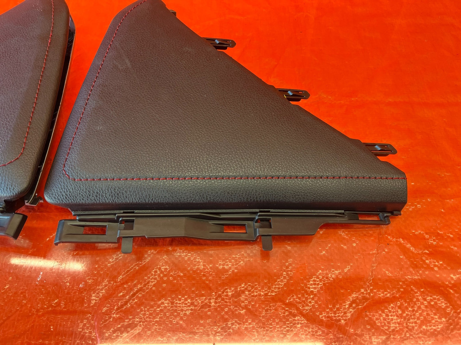 13 16 SCION FRS & 17 20 86   BLACK W/ RED STITCHING   KNEE TRIM   LEFT & RIGHT5
