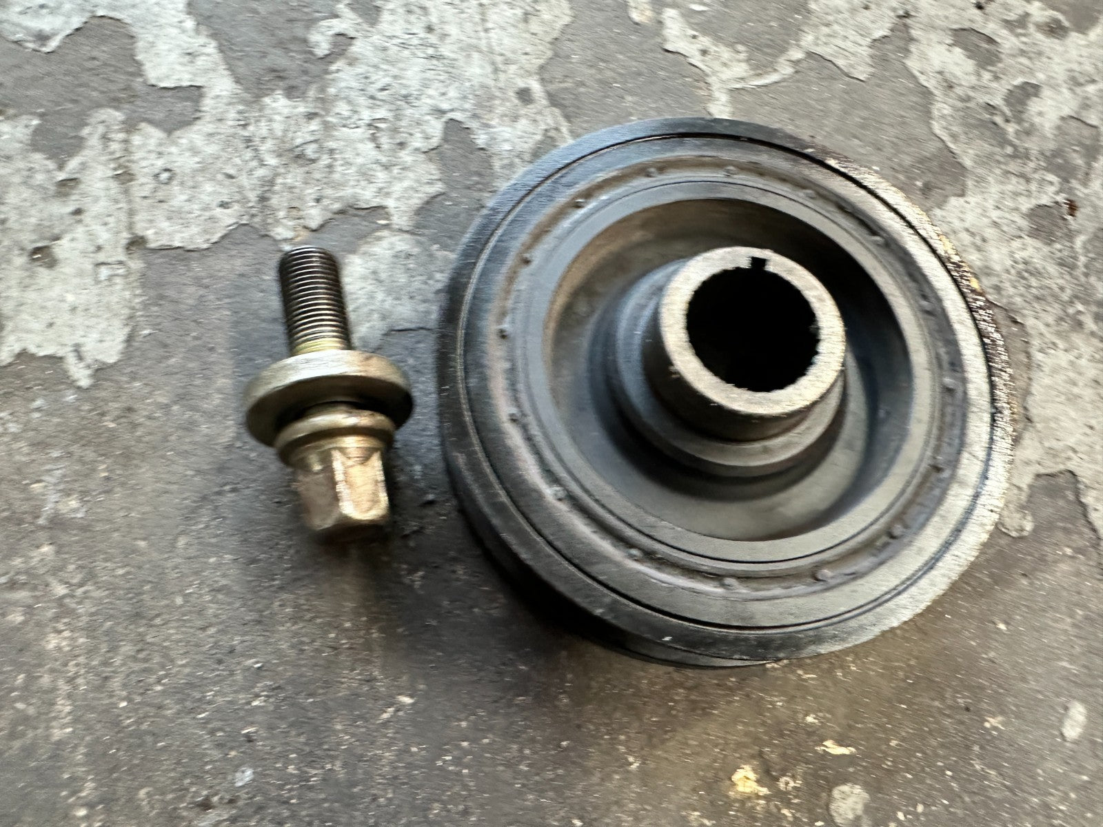 00 03 HONDA S2000 AP1 2.0L F20C ENGINE CRANKSHAFT HARMONIC BALANCER PULLEY BOLT8