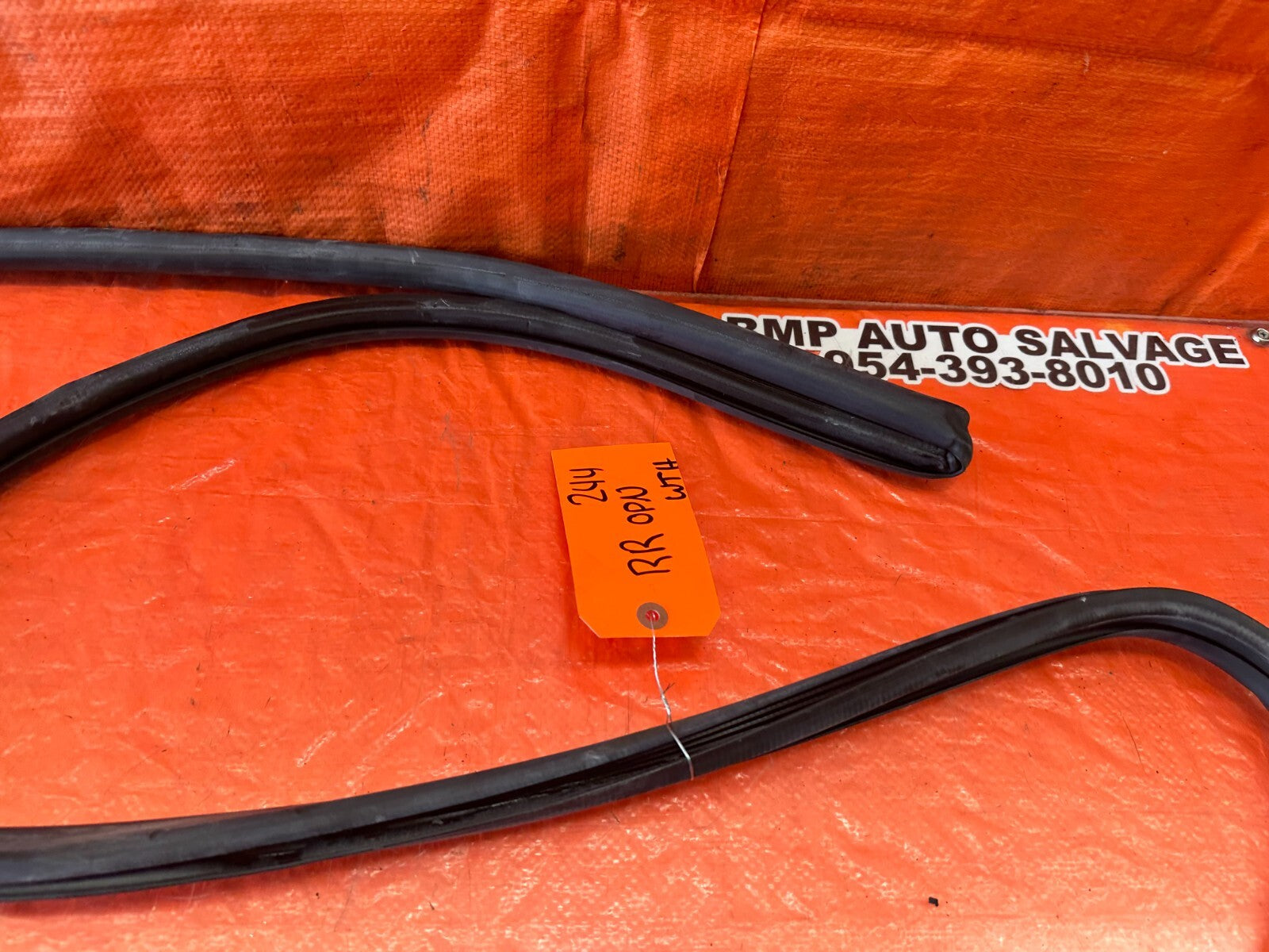 07 09 LEXUS ES350   CHASSIS TO DOOR OPEN TRIM GASKET RIGHT  REAR   OEM #2448