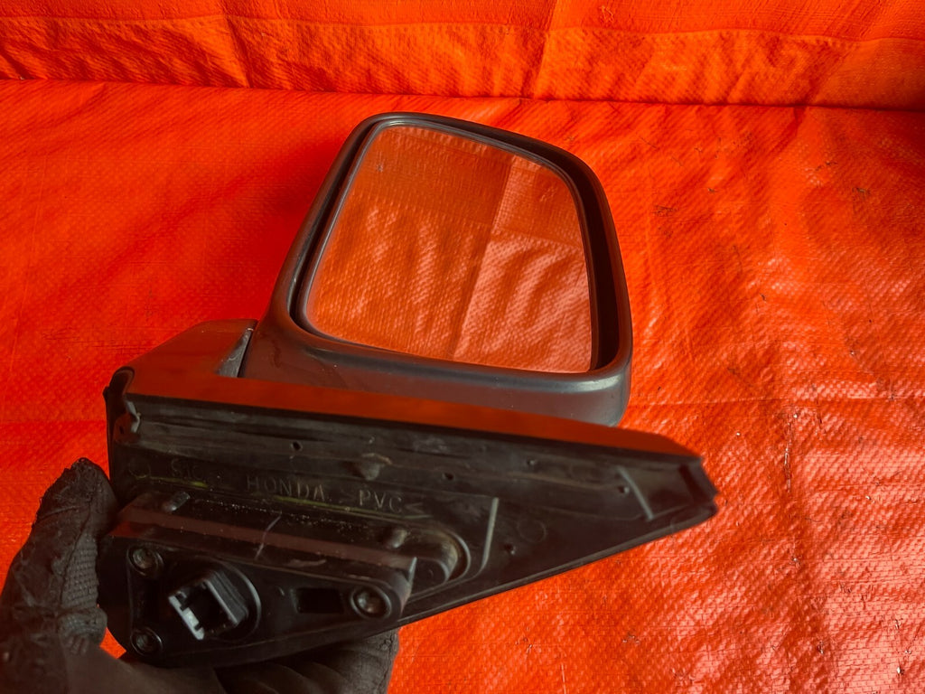 97 01 HONDA CR V DRIVER LEFT FRONT   EXTERIOR   SIDE VIEW MIRROR BLACK   OEM OE11