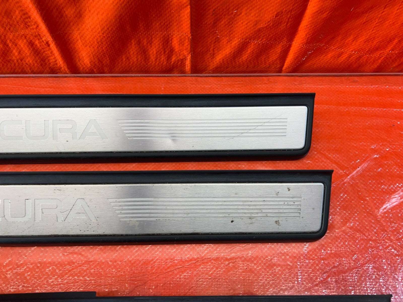 07 08 ACURA TL TYPE S FLOOR PILLAR SCUFF PLATE SET LEFT RIGHT FRONT REAR OEM 1068