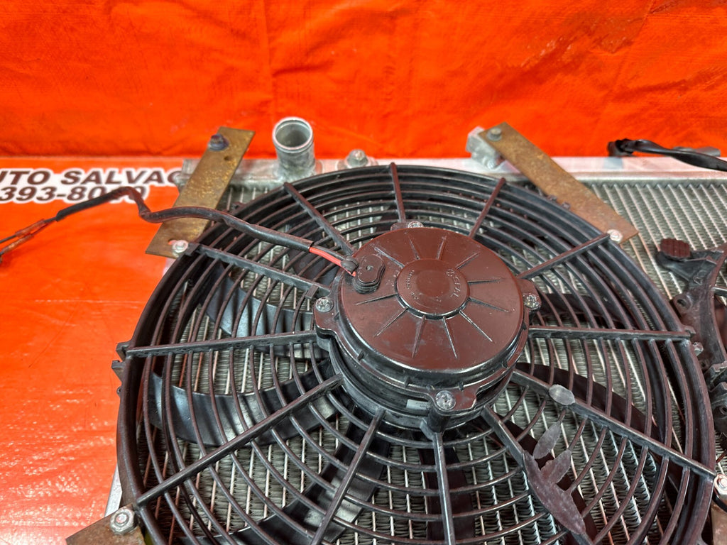 94 01 ACURA INTEGRA   SKUNK2 ALPHA RADIATOR W/ 2 SPAL SLIM FANS   #25315