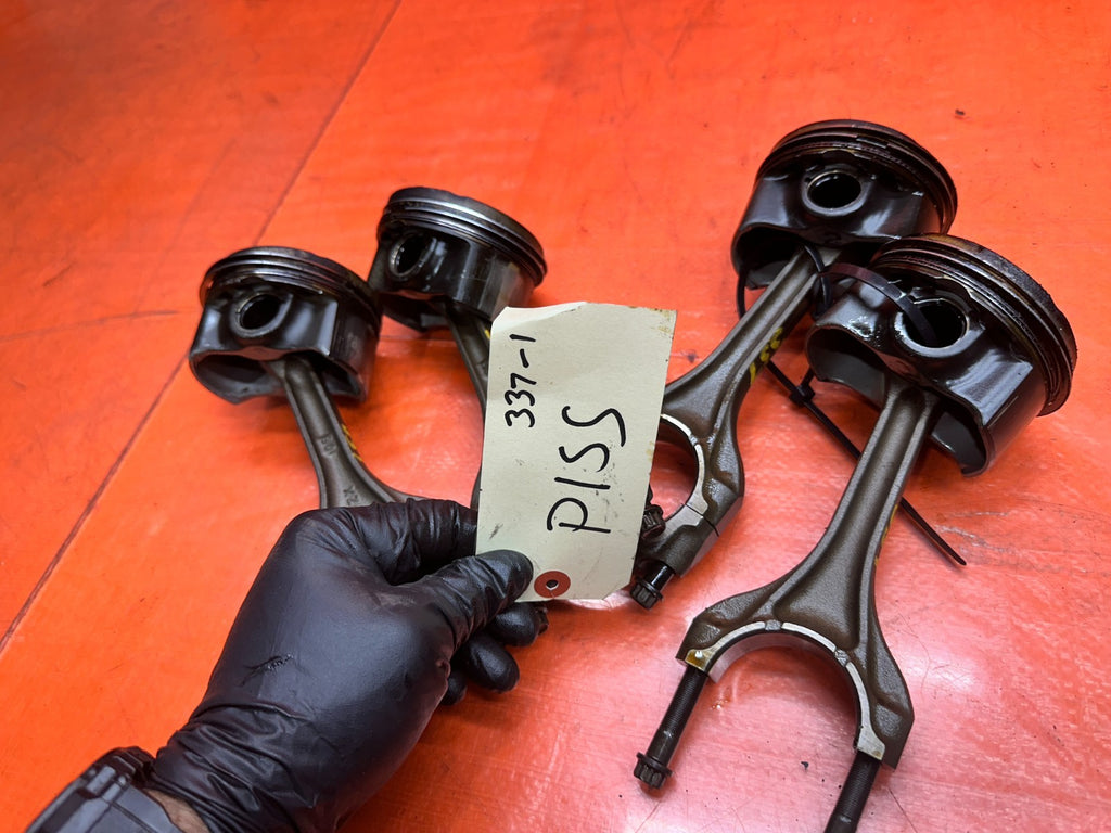 04 09 HONDA S2000 AP2 F22C ENGINE PISTON CONNECTING ROD RODS SET OEM #33714