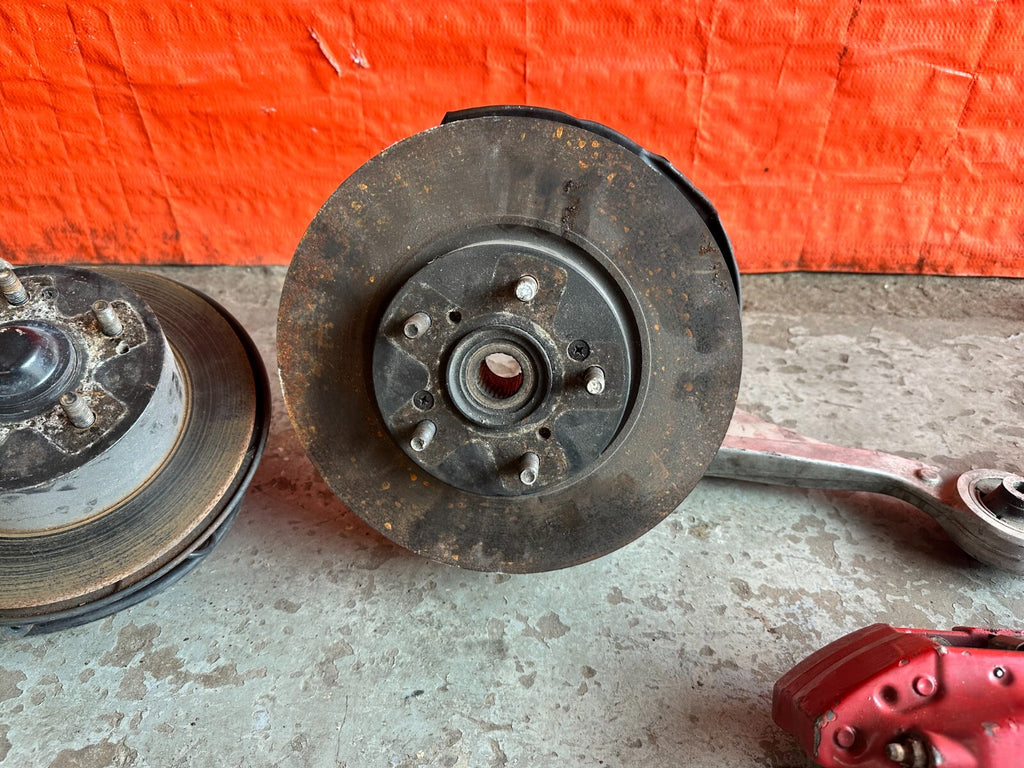RSX HONDA INTEGRA DC5 TYPE R BREMBO SUSPENSION W/ ALUMINUM ARMS SPINDLES HUBS6