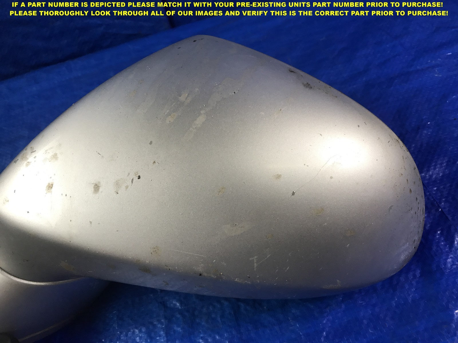 OEM 2000 2001 2002 2003 2004 2005 HONDA S2000 DRIVER LEFT MIRROR SILVER FLAW1