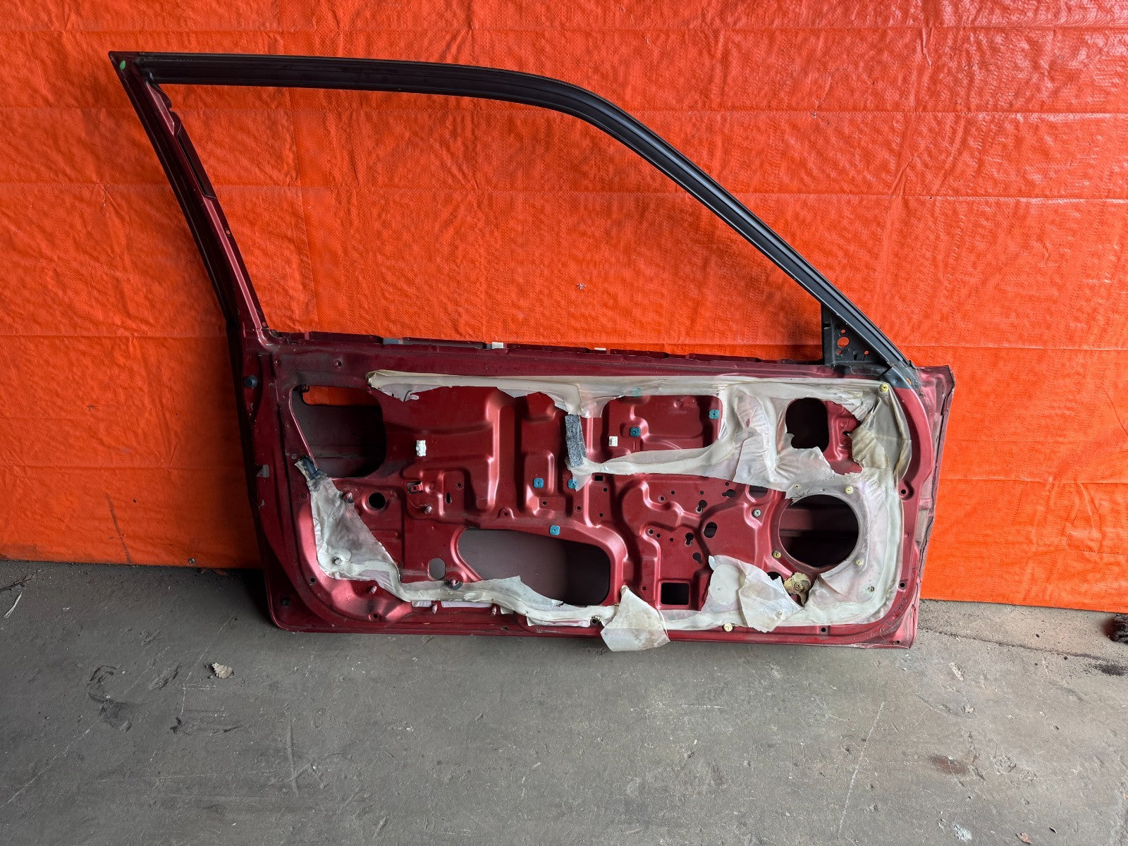90 91 HONDA CIVIC HATCHBACK   DRIVER LEFT DOOR SHELL SKELETON FRAME   OEM 3178
