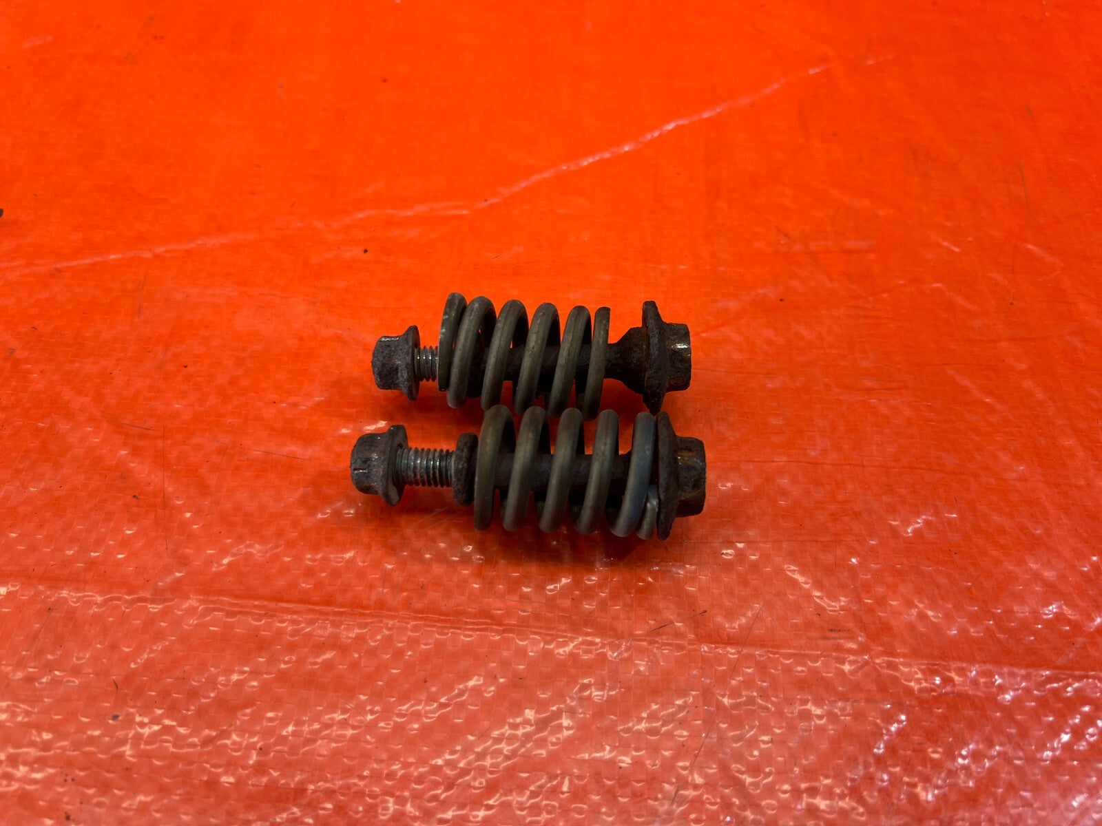 90 01 ACURA INTEGRA EXHAUST MANIFOLD FLANGE FLEXIBLE JOINT BOLTS & SPRINGS #2280