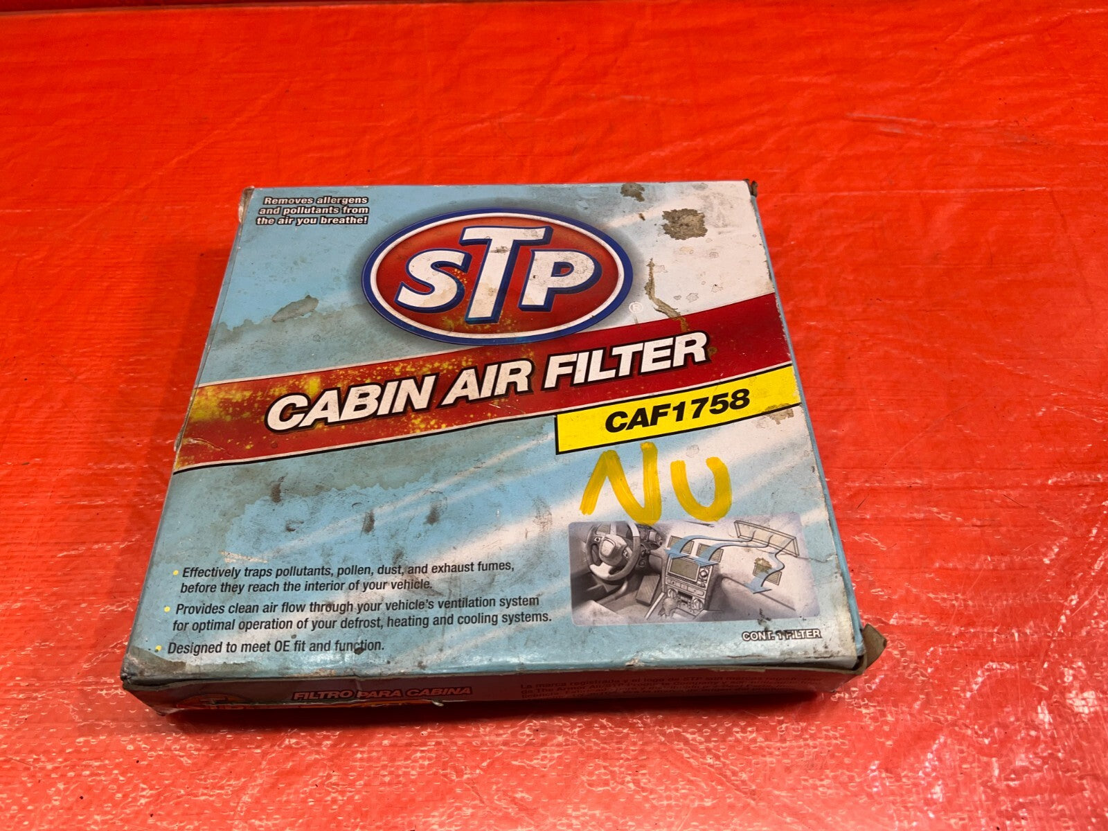 STP BRAND   CABIN AIR FILTER   PART # CAF1758   8403501032482