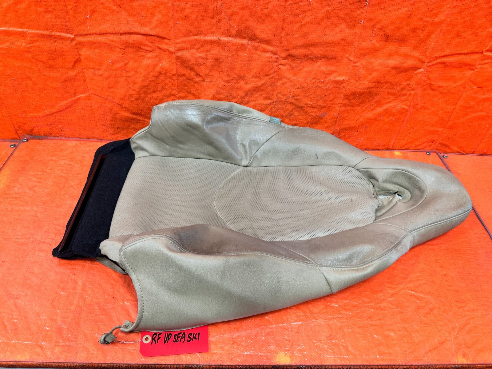09 11 MAZDA RX8 RX 8   RIGHT FRONT UPPER SEAT SKIN WRAP TAN   OEM 3030