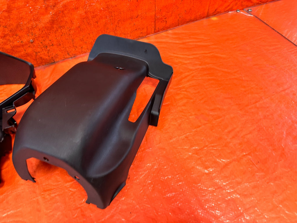 18 21 HONDA ACCORD KEY IGNITION STEERING COLUMN COVER TOP BOTTOMW/ BEZEL OEM 3244