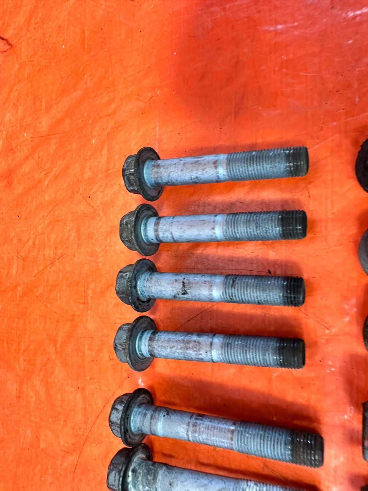 08 15 INFINITI G37 Q60   REAR TRAILING ARM CASTER CAMBER BOLTS HARDWARE OEM 3294