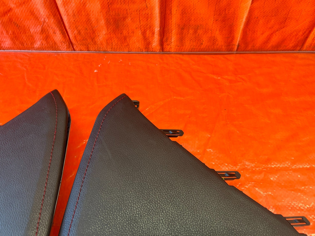 13 16 SCION FRS & 17 20 86   BLACK W/ RED STITCHING   KNEE TRIM   LEFT & RIGHT6