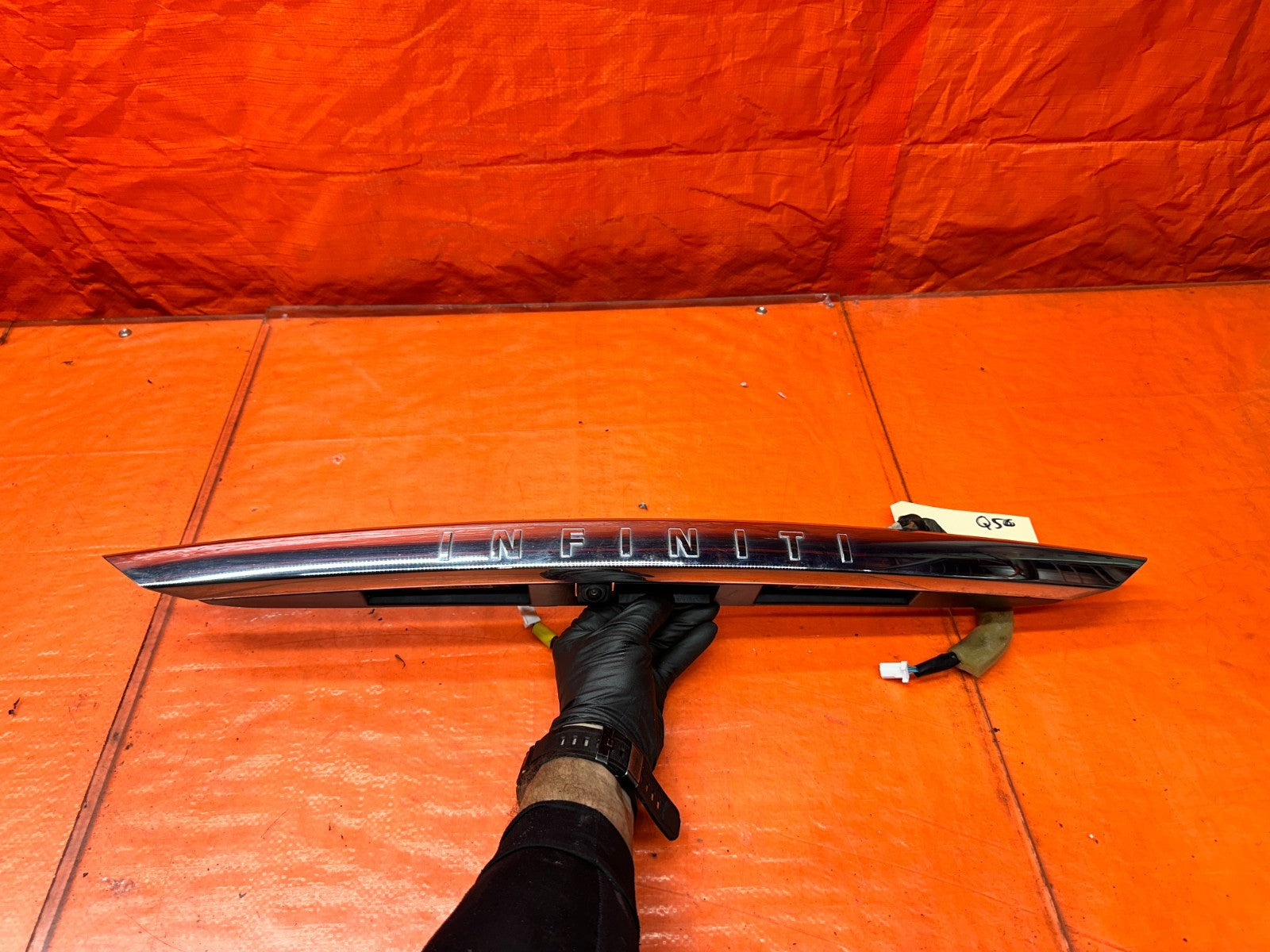 14-24 INFINITI Q50 4D REAR TRUNK LID MOLDING TRIM BACK UP REAR VIEW CAMERA #Q500
