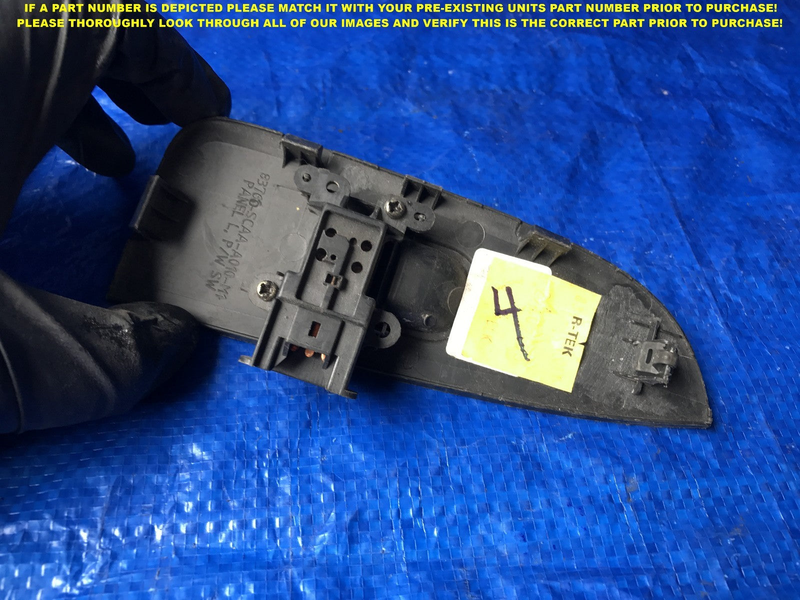 OEM 2002 2003 2004 2005 2006 HONDA CR V CRV DRIVER LEFT REAR WINDOW SWITCH 3