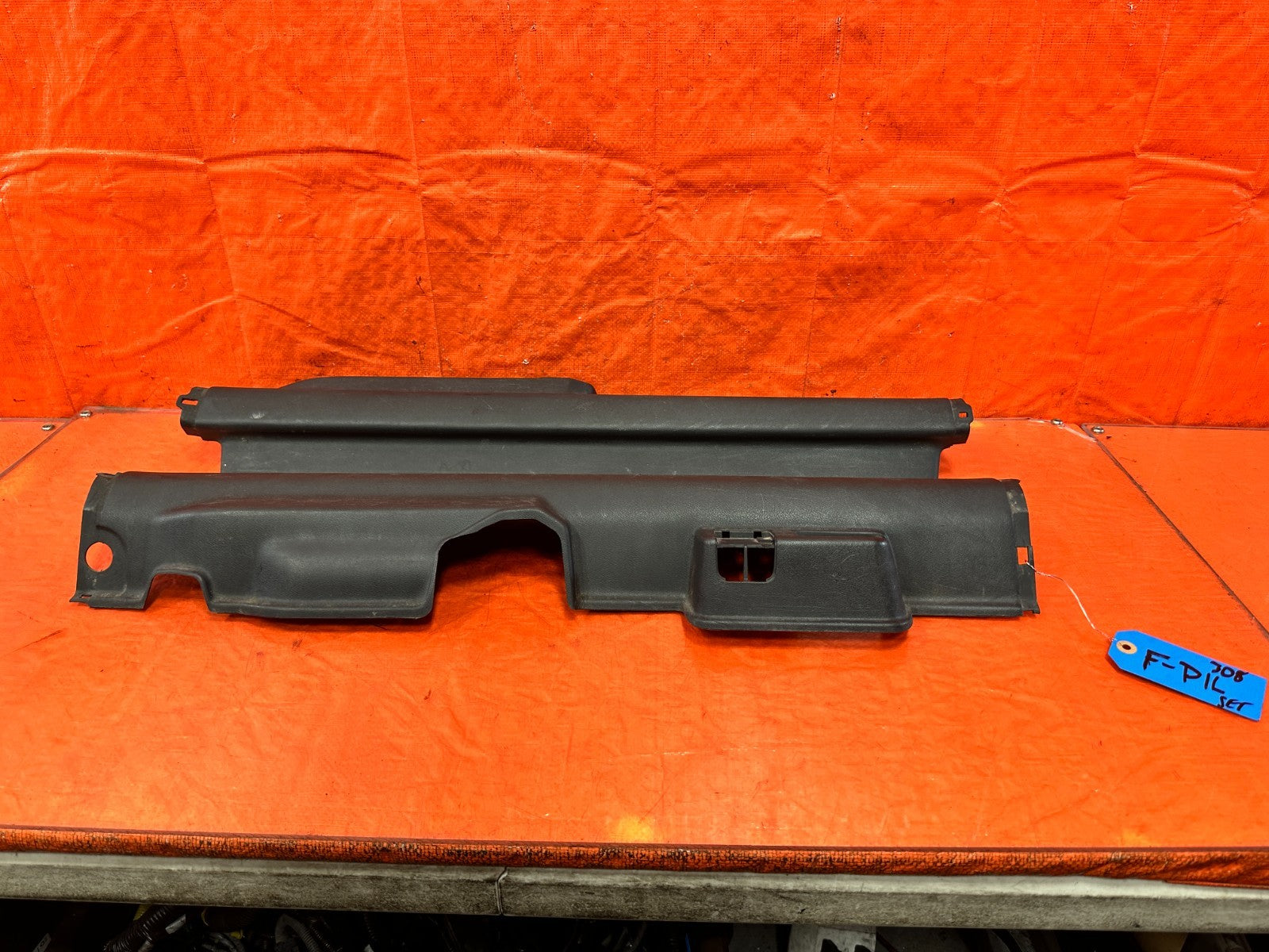 02 05 HONDA CIVIC SI EP3   FLOOR PILLAR SCUFF PLATE SET LEFT & RIGHT   OEM #3080