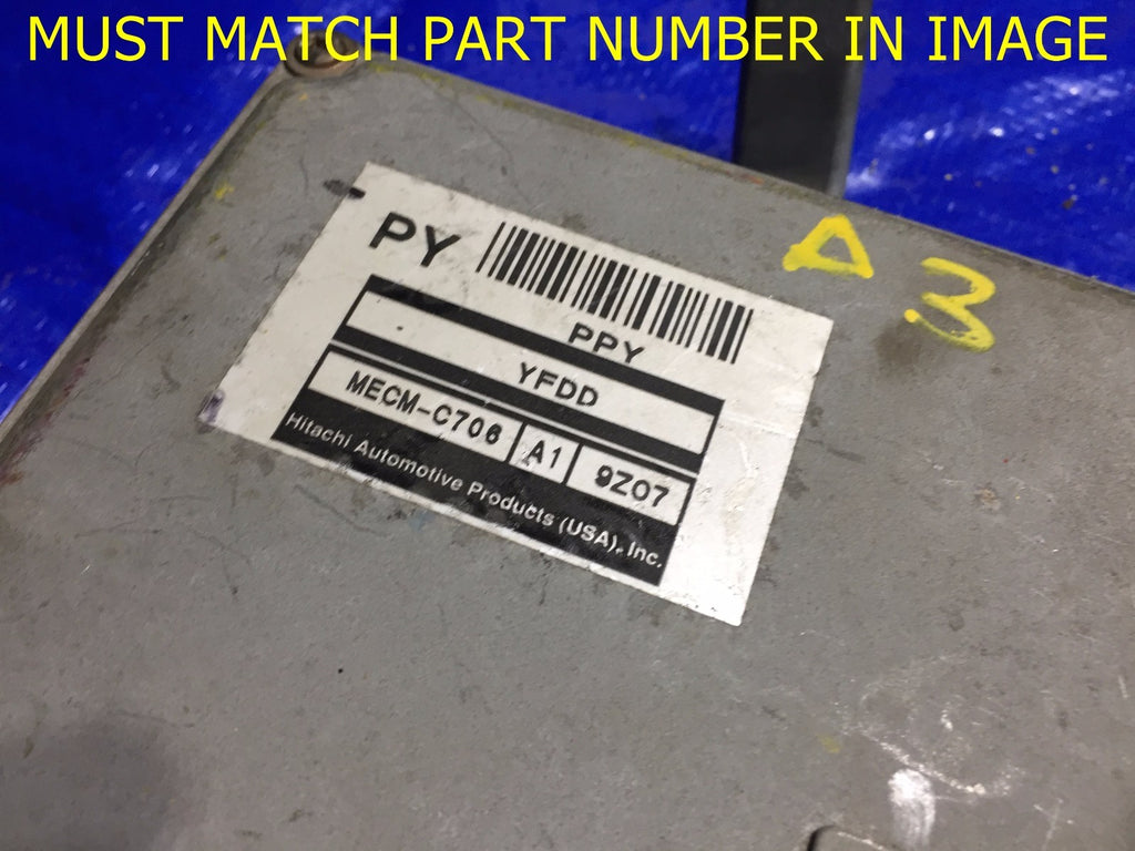 OEM 2000 NISSAN QUEST ENGINE COMPUTER ECU ECM BRAIN EBX MODULE MECM C706 A11