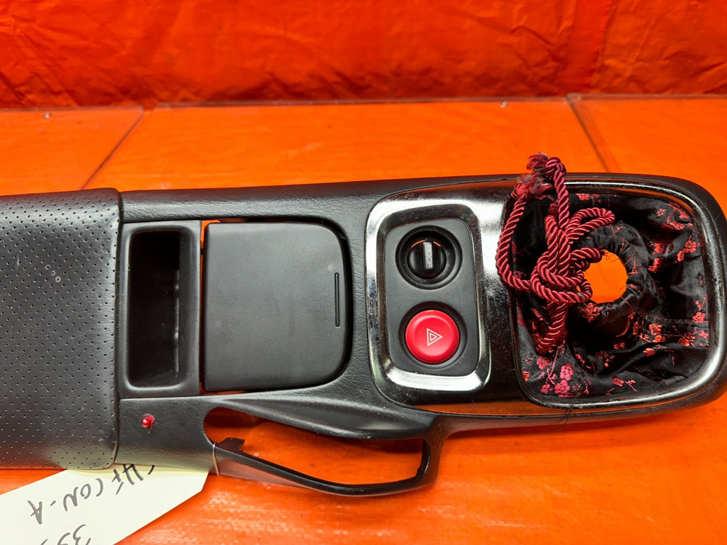 00 03 HONDA S2000 AP1 2.0L CENTER CONSOLE ARMREST SHIFTER TRIM BEZEL BLACK #337 6